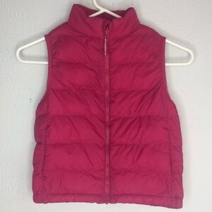 Girls' Hot Pink Puffer Vest size Small